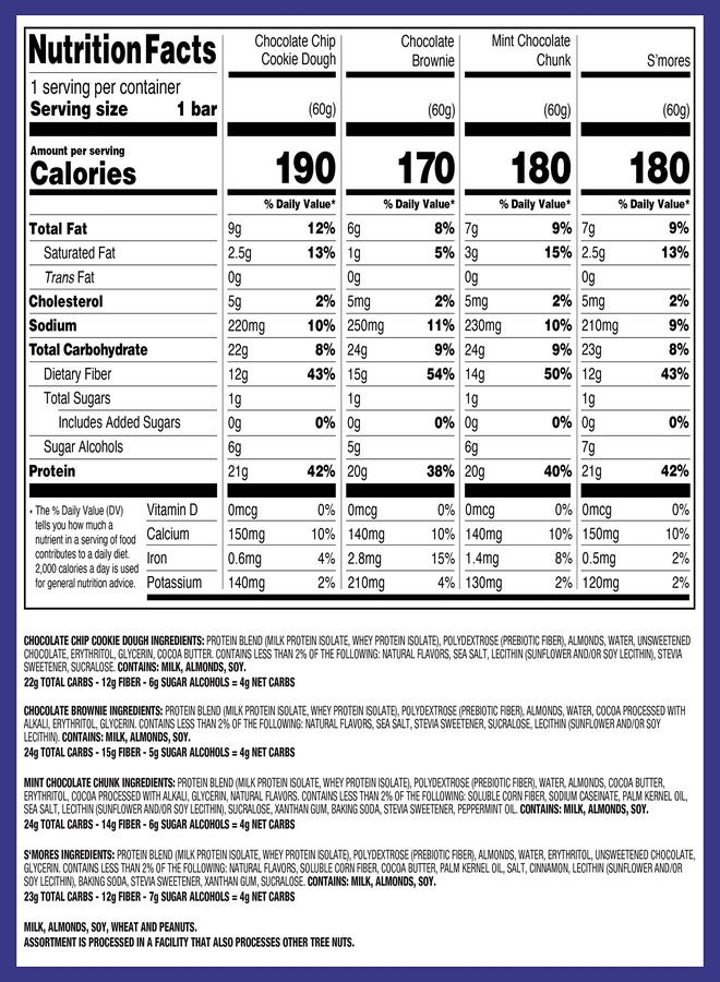 Quest Nutrition Ultimate Variety Pack Protein Bars, High Protein, Low Carb, Gluten Free, Keto Friendly, 12 Count - Image 4